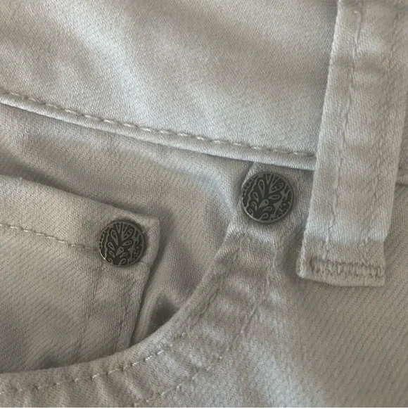 PRANA Kara Slim Leg Low Rise Stretch Jeans Light Grey Style# W4KARA115 Size 4/27 - Picture 12 of 14